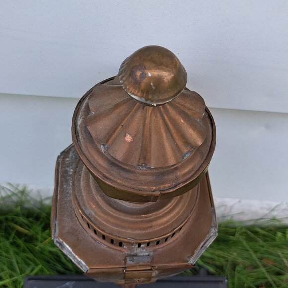 Pair of Brass Carriage Lamps - Picture 10 of 11